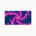 Purple Swirl - Fractal Art Label