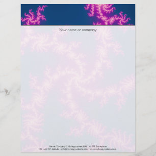 Purple Swirl - Fractal Art Letterhead