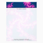 Purple Swirl - Fractal Art Letterhead