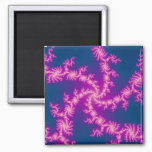 Purple Swirl - Fractal Art Magnet