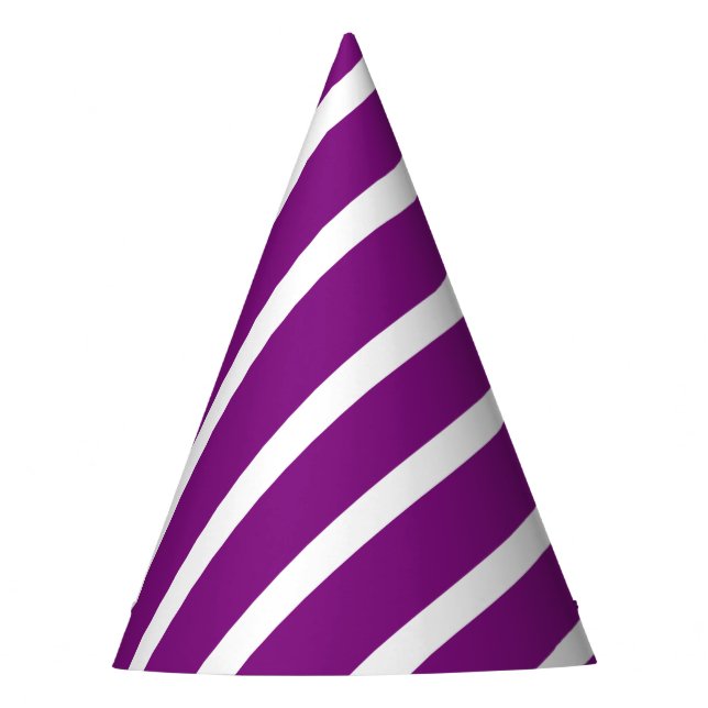 Purple Swirl Party Hat (Front)