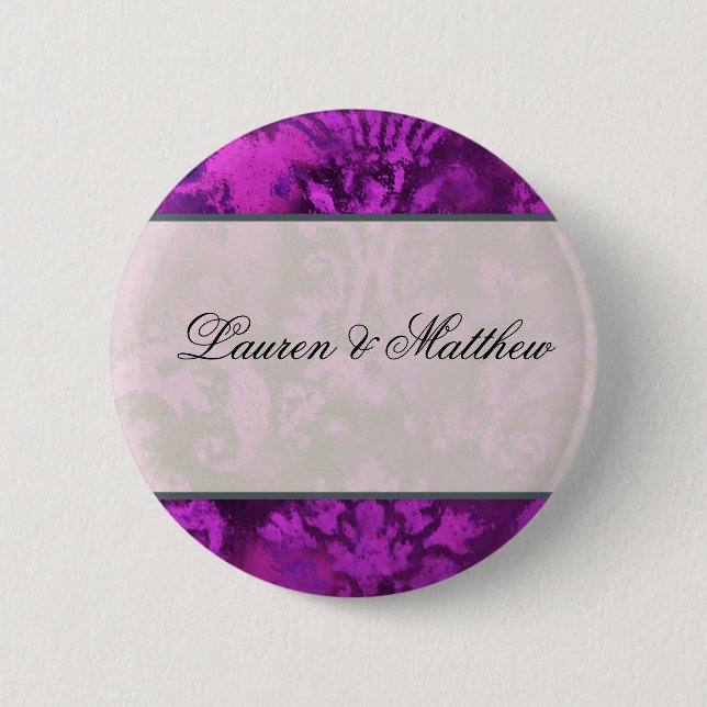 Purple swirl pinback button (Front)
