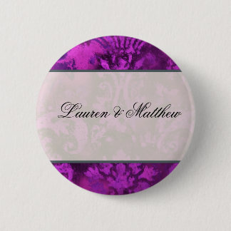 Purple swirl pinback button