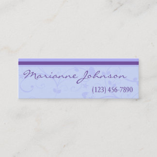 Purple Swirl Spring Profile Card