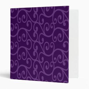 Purple swirls binder