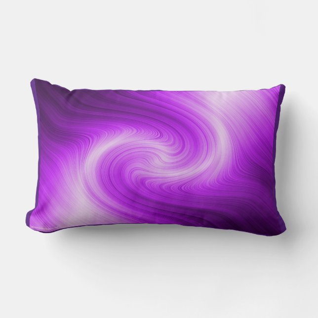 Purple swirls throw pillow (Front)