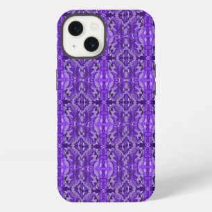 Purple Symmetrical Diamond Shaped Pattern iPhone 13 Case