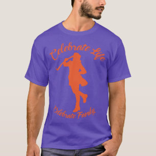 Purple T-Shirt w/ Orange