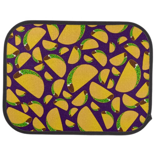 Purple tacos car mat