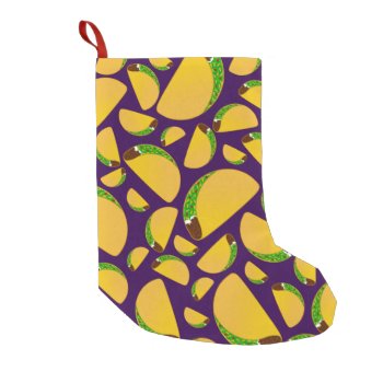 Purple Tacos Small Christmas Stocking by Brothergravydesigns at Zazzle