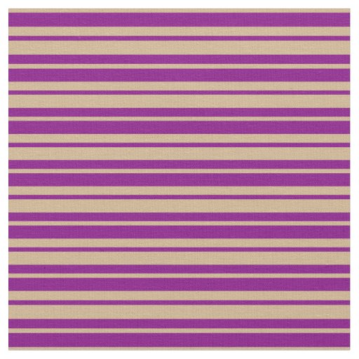 Purple & Tan Colored Pattern Fabric
