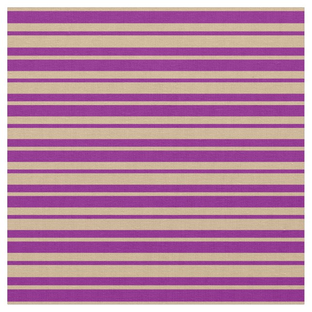 Purple & Tan Colored Pattern Fabric (Close Up)