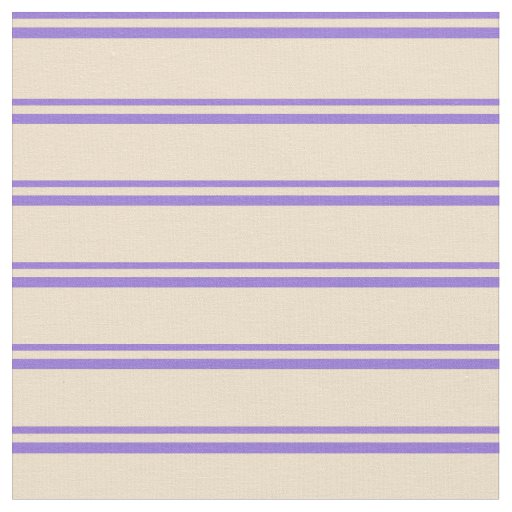 Purple & Tan Colored Stripes Pattern Fabric