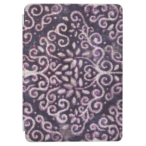Purple tan damask luxury pattern iPad air cover