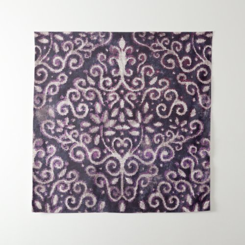 Purple tan damask luxury pattern tapestry