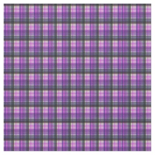 Purple Tartan Print Pattern, Fabric