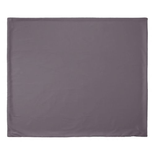 Purple Taupe Solid Color Duvet Cover
