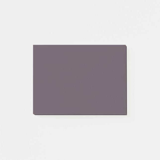 Purple Taupe Solid Color Post-it Notes (Front)