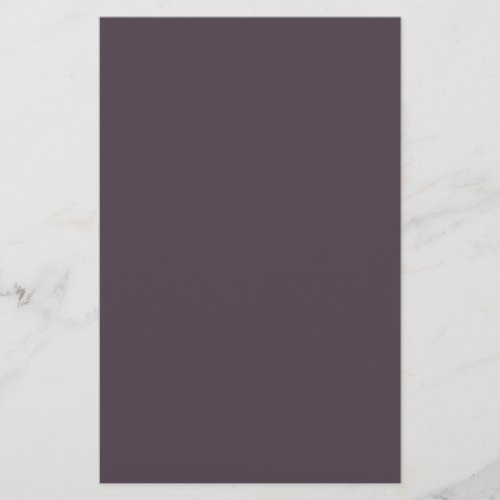 Purple Taupe Solid Color Stationery