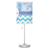 Purple Teal Aqua Gymnastics Silhouette Lamp (Right)