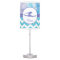 Purple Teal Aqua Gymnastics Silhouette Lamp