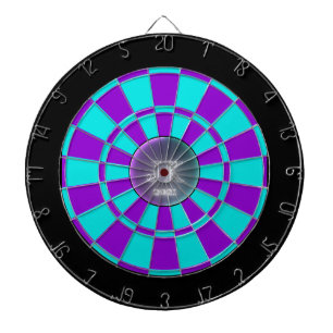 Purple Teal Black Dartboard 2021