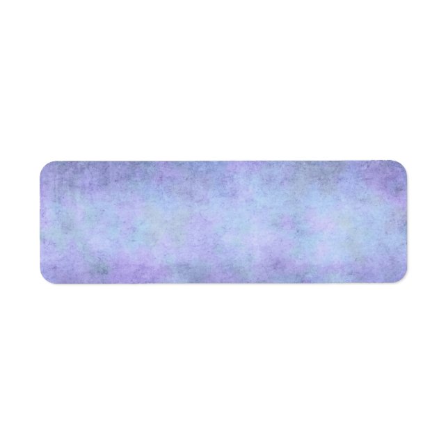 Purple, Teal Blue, Aqua, and Violet Watercolor Label (Front)