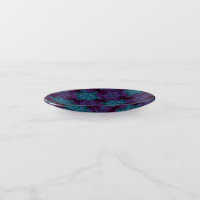 Purple Teal Blue Snowflake Mandala Soap Dish Tray