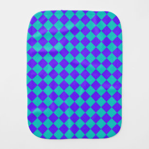 Purple Teal Burp Cloth