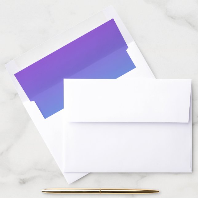 Purple Teal Envelope Liner (Desk)
