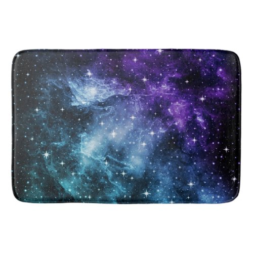 Purple Teal Galaxy Nebula Dream 1 Bath Mat