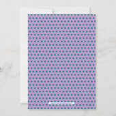 Purple & Teal | Modern Typography Girl Baby Shower Invitation (Back)