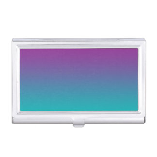 Purple & Teal Ombre Business Card Case