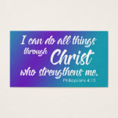 Purple & Teal Ombre, Philippians 4:13 Scripture (Front)