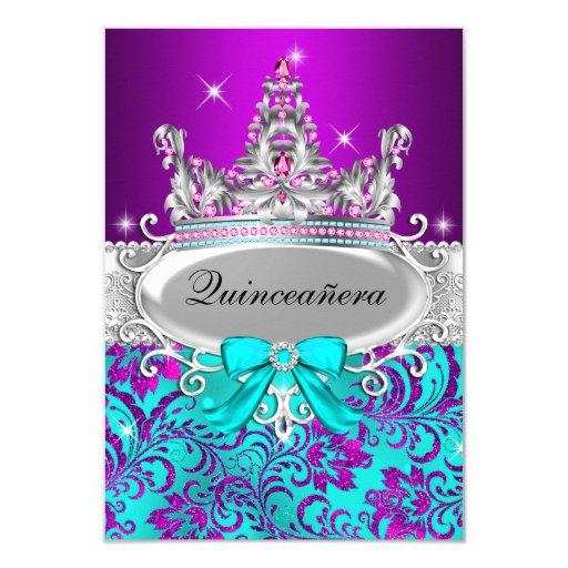 Quinceanera Purple Invitations 8