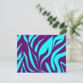 Purple Teal Zebra (Standing Front)