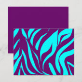 Purple Teal Zebra (Front/Back)