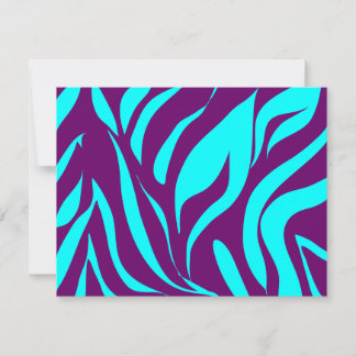Purple Teal Zebra