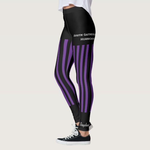 Purple TeamClub Leggings with Fake Shorts