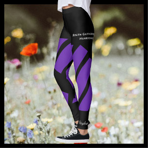Purple Team/Club Leggings with Fake Shorts