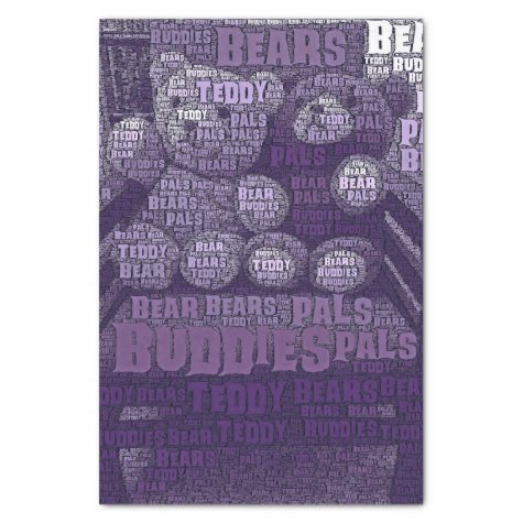 Purple Teddy Bears Best Friends Typography