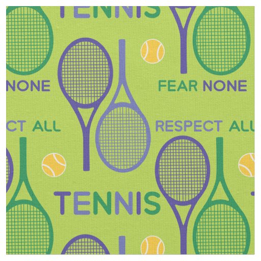 Purple Tennis, respect all... (see description) Fabric