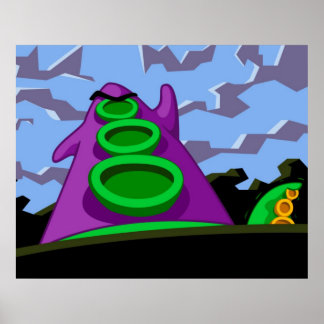 Purple Tentacle Poster