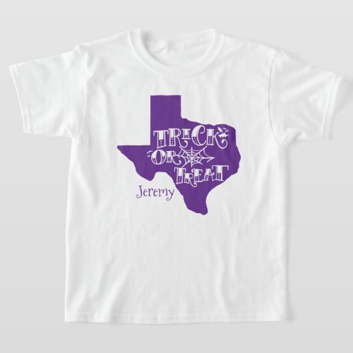 Purple Texas Trick or Treat T_Shirt