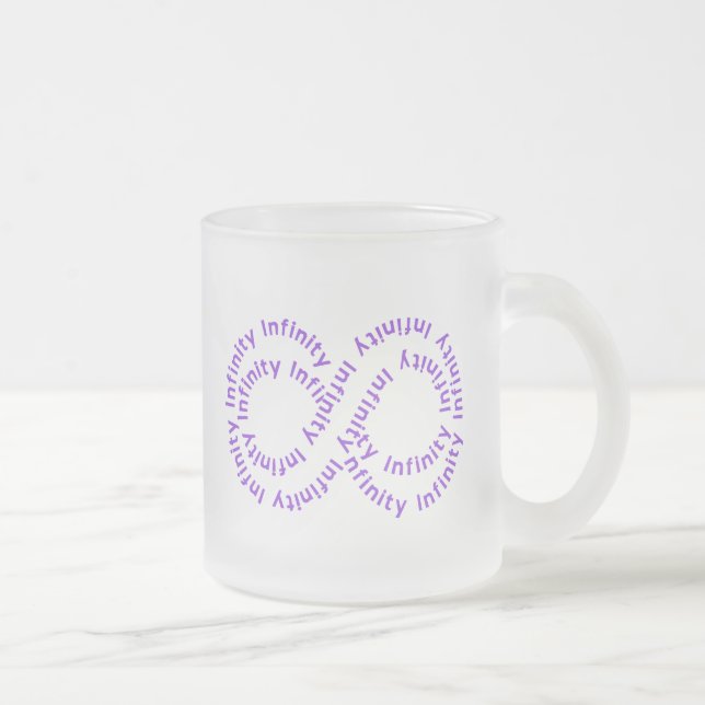 Purple Text Infinity Symbol Mug (Right)
