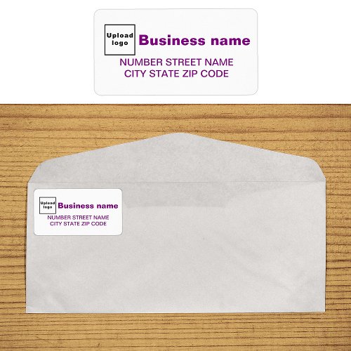 Purple Texts Business Address Label