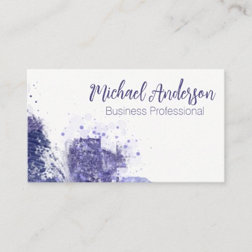 Purple Texture Background  Artistic Business Card