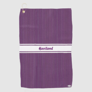 Purple Texture Personalized Golf Towel HAMbWG