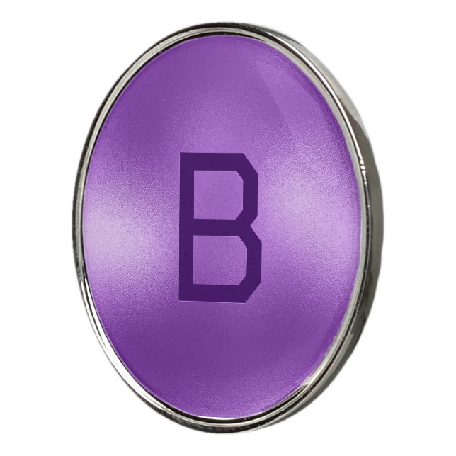 Purple textured background  golf ball marker (3/4)