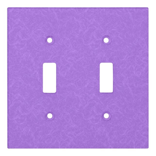 Purple textured surface with swirling pattern light switch cover (Front)